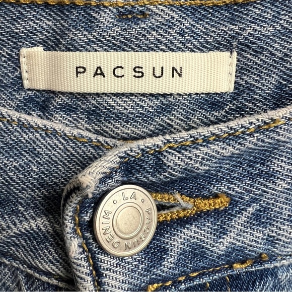 PACSUN High Rise Straight Jeans. Size 28. Button Fly - Picture 3 of 10